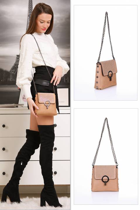 beige colour bag