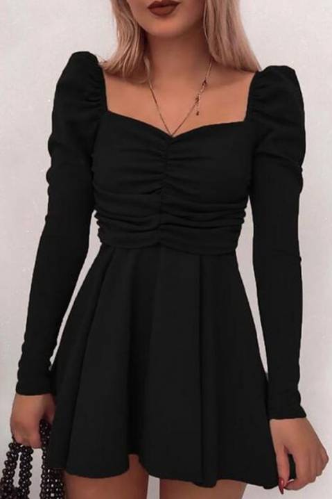 black colour short dress