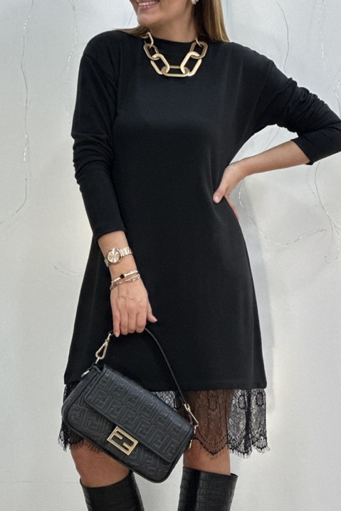Φόρεμα DEREMOLA, Χρώμα: μαύρο, IVET.EU - Εκπτώσεις έως -80%