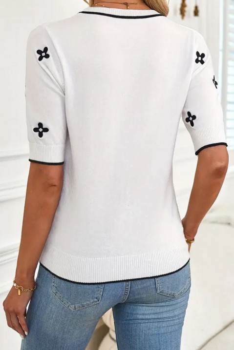 Γυναικείο μπλουζάκι STELORA WHITE, Χρώμα: άσπρο, IVET.EU - Εκπτώσεις έως -80%
