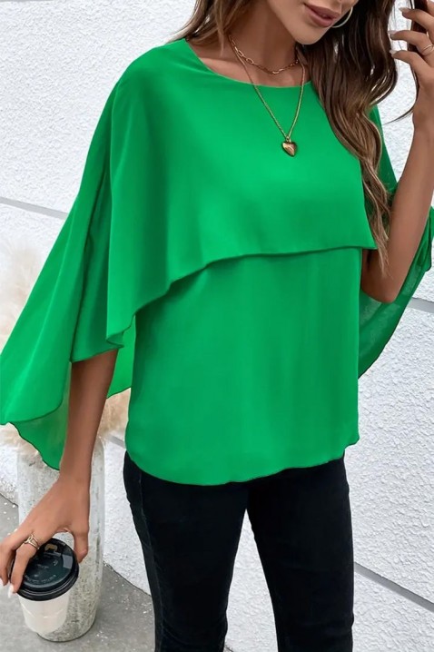 Γυναικεία μπλούζα ELDENTA GREEN, Χρώμα: πράσινο, IVET.EU - Εκπτώσεις έως -80%