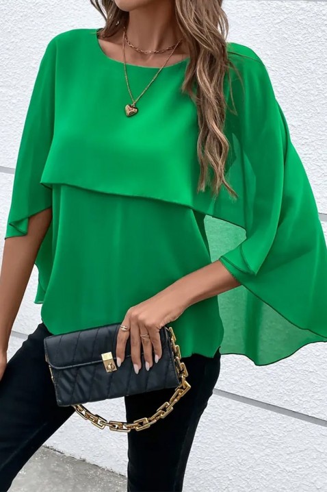 Γυναικεία μπλούζα ELDENTA GREEN, Χρώμα: πράσινο, IVET.EU - Εκπτώσεις έως -80%