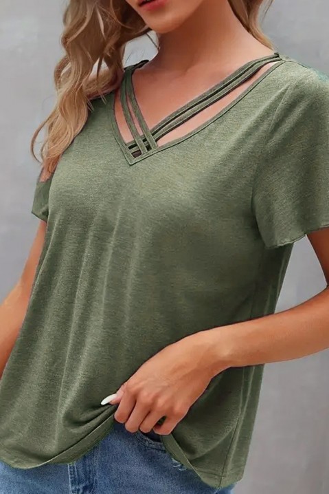 Κοντομάνικο μπλουζάκι MERDELDA, Χρώμα: πράσινο, IVET.EU - Εκπτώσεις έως -80%