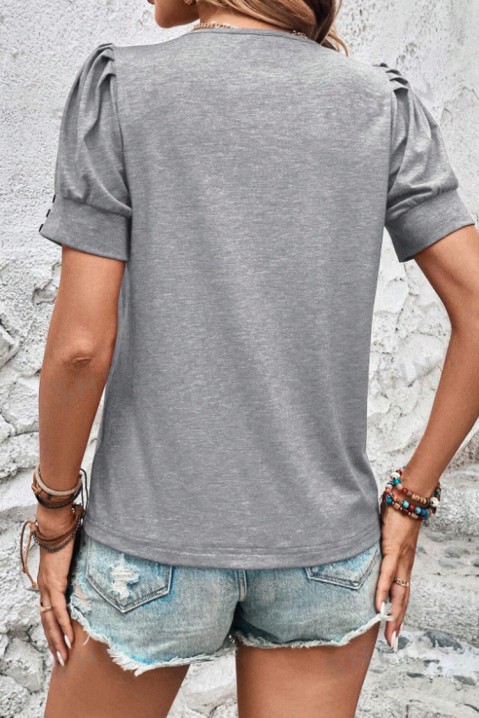 Κοντομάνικο μπλουζάκι GOMIOLZA GREY, Χρώμα: γκρι, IVET.EU - Εκπτώσεις έως -80%