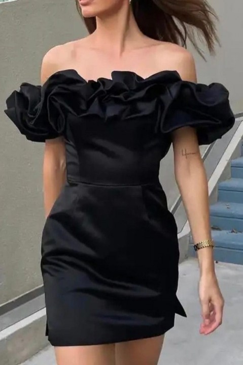 Φόρεμα ANDIANA BLACK, Χρώμα: μαύρο, IVET.EU - Εκπτώσεις έως -80%
