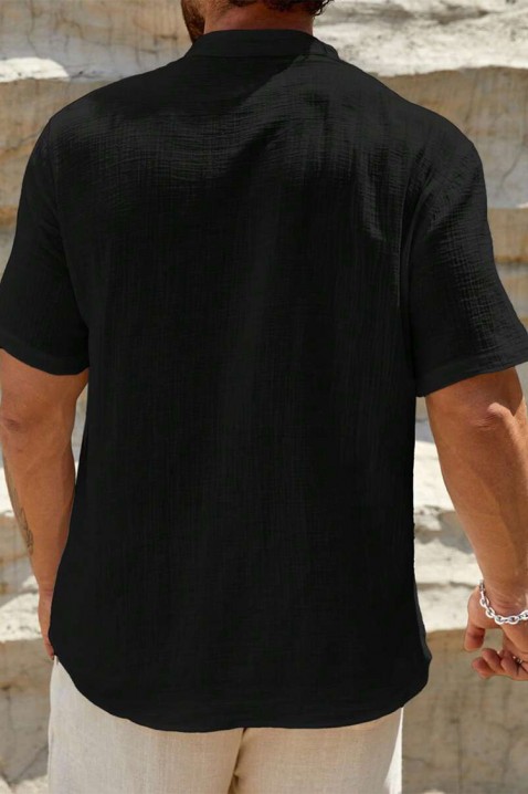 Pánská košile ZOMELFO BLACK, Barva: černá, IVET.EU - Stylové oblečení