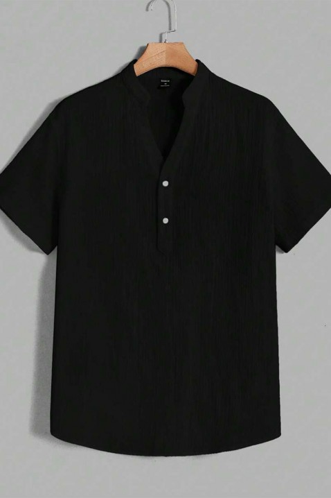 Pánská košile ZOMELFO BLACK, Barva: černá, IVET.EU - Stylové oblečení