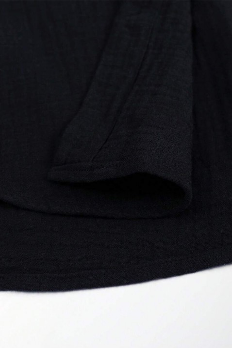 Pánská košile TROMELDO BLACK, Barva: černá, IVET.EU - Stylové oblečení