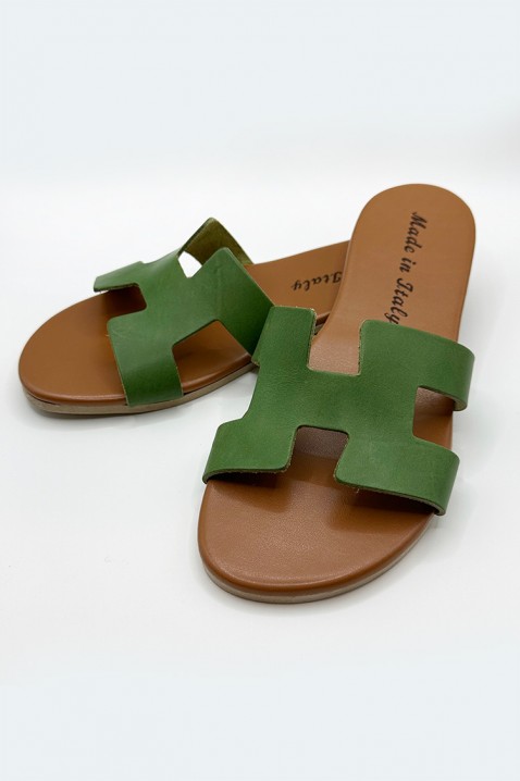 Dámské pantofle JARMONIA GREEN, Barva: zelená, IVET.EU - Stylové oblečení