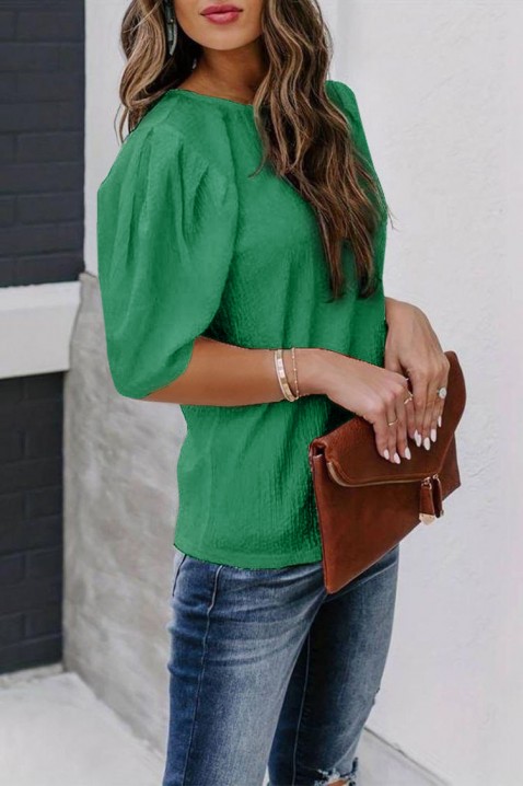 Γυναικεία μπλούζα FONTARA GREEN, Χρώμα: πράσινο, IVET.EU - Εκπτώσεις έως -80%