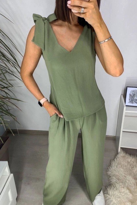 Dámská souprava KARDOLMA KHAKI, Barva: khaki, IVET.EU - Stylové oblečení