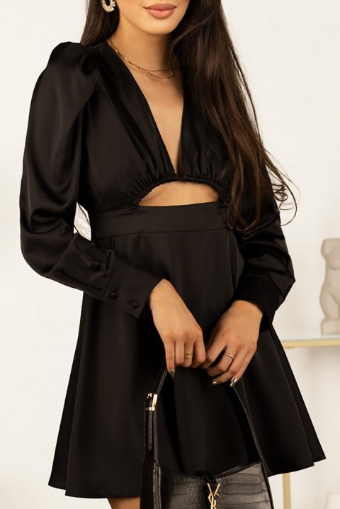 Φόρεμα MEFORGA BLACK, Χρώμα: μαύρο, IVET.EU - Εκπτώσεις έως -80%