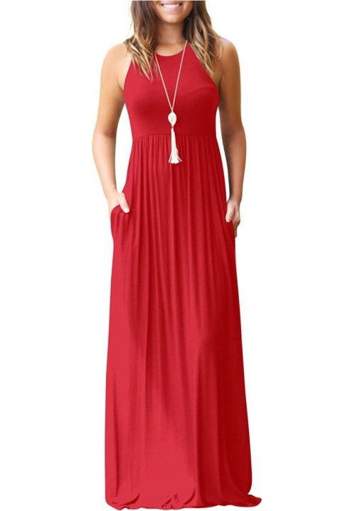 Šaty KARDAMONA RED, Barva: červená, IVET.EU - Stylové oblečení