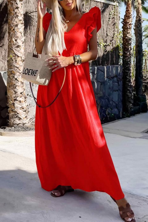 Šaty TIMORZA RED, Barva: červená, IVET.EU - Stylové oblečení