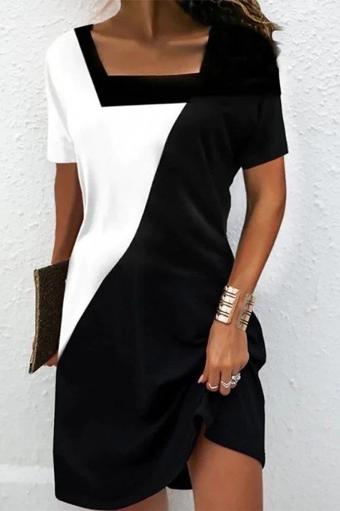 Šaty BOLIARDA, Farba: bielo čierna, IVET.EU - Štýlové oblečenie