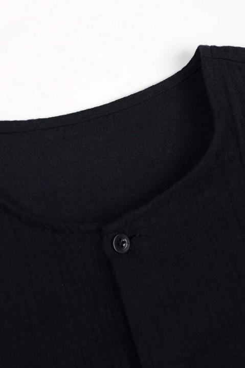 Ανδρικό πουκάμισο TROMELDO BLACK, Χρώμα: μαύρο, IVET.EU - Εκπτώσεις έως -80%
