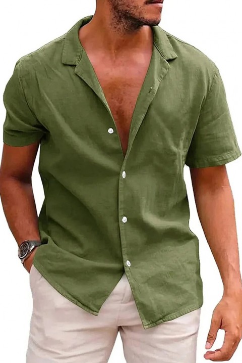 Ανδρικό πουκάμισο FOMELDO GREEN, Χρώμα: πράσινο, IVET.EU - Εκπτώσεις έως -80%