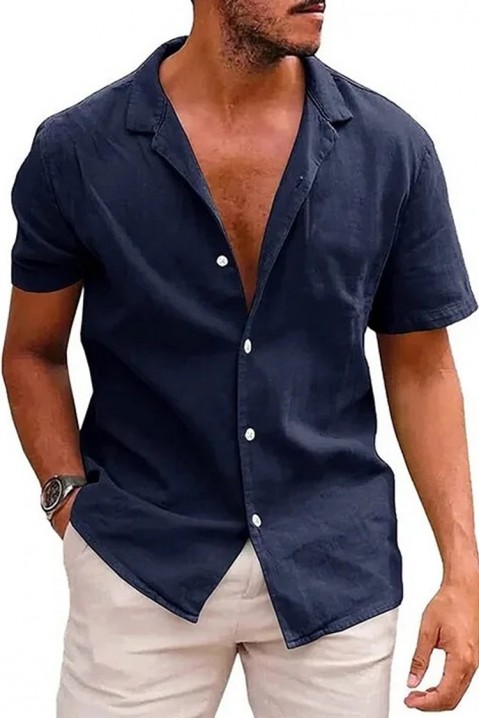 Ανδρικό πουκάμισο FOMELDO NAVY, Χρώμα: σκούρο μπλε, IVET.EU - Εκπτώσεις έως -80%