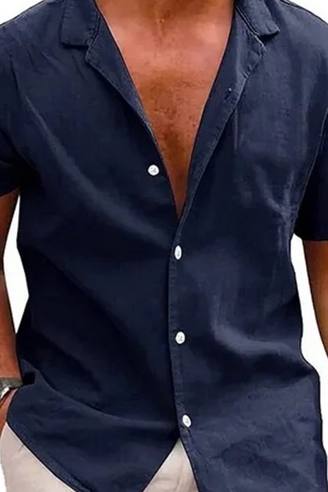 Ανδρικό πουκάμισο FOMELDO NAVY, Χρώμα: σκούρο μπλε, IVET.EU - Εκπτώσεις έως -80%