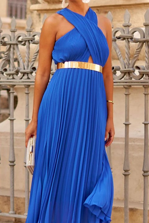 Šaty ADORMEGA BLUE, Barva: světlemodrá, IVET.EU - Stylové oblečení