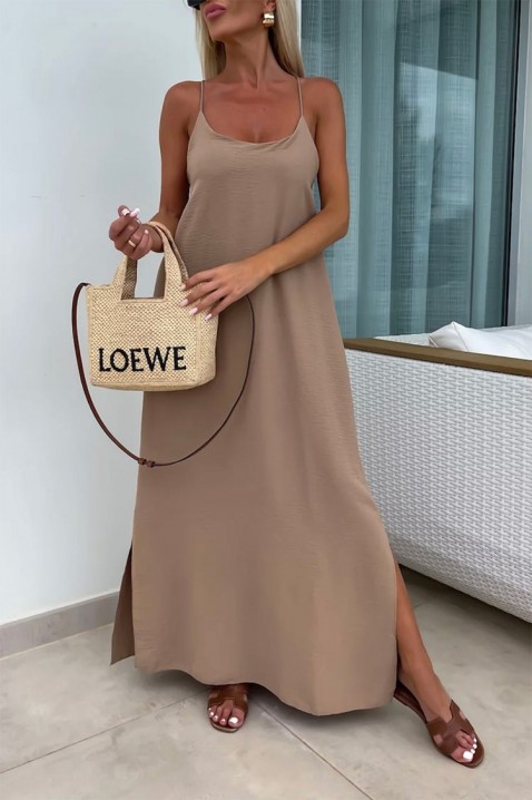 Φόρεμα KAZENDRA BEIGE, Χρώμα: μπεζ, IVET.EU - Εκπτώσεις έως -80%