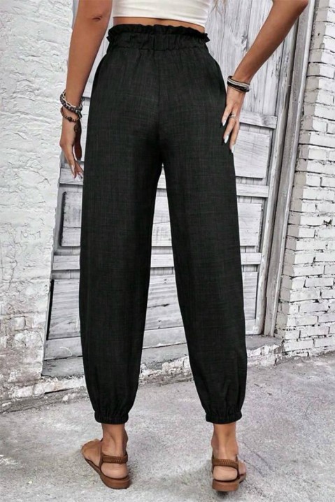 Kalhoty RIMEODA BLACK, Barva: černá, IVET.EU - Stylové oblečení