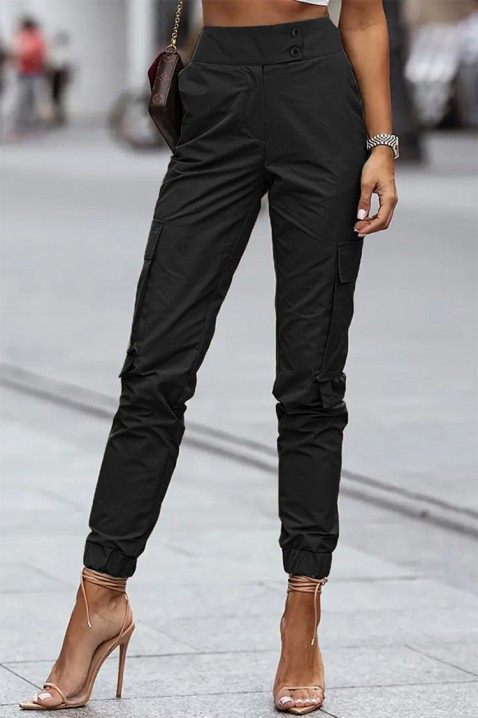 Kalhoty ORFILZA BLACK, Barva: černá, IVET.EU - Stylové oblečení