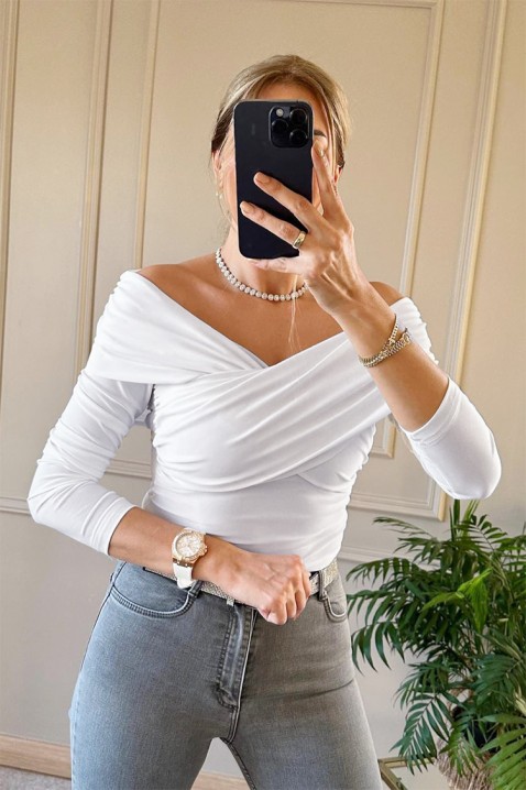 Blůzkové body VELIENA WHITE, Barva: bílá, IVET.EU - Stylové oblečení