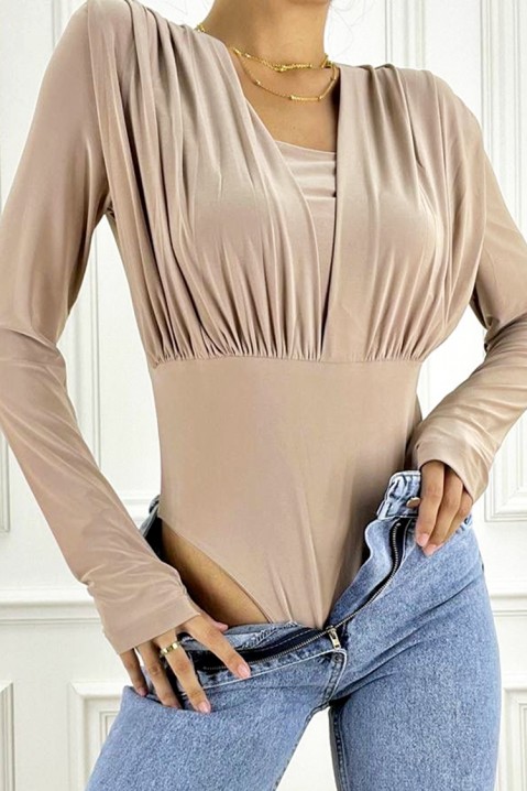 Body - blůza RELGADA BEIGE, Barva: béžová, IVET.EU - Stylové oblečení