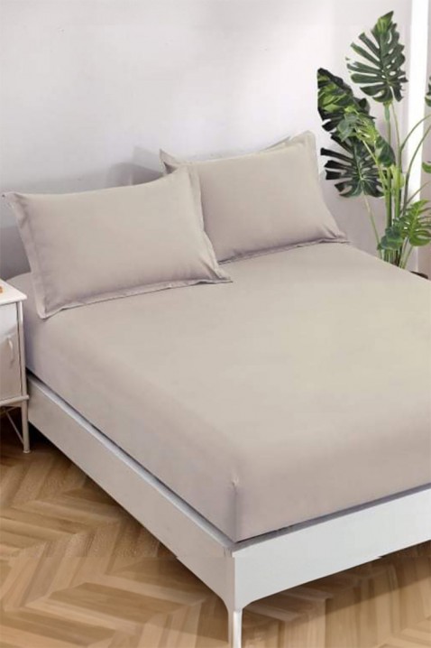 Prostěradlo s gumou BANDENA BEIGE 200х220 cm, Barva: béžová, IVET.EU - Stylové oblečení