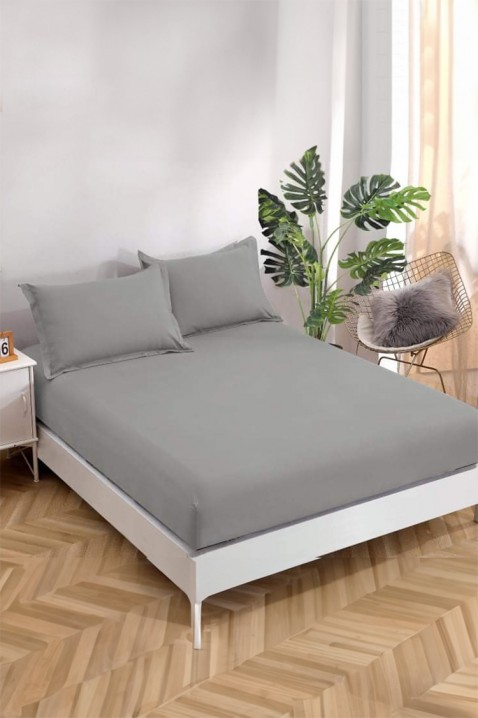 Prostěradlo s gumou BANDENA GREY 200х220 cm, Barva: šedá, IVET.EU - Stylové oblečení