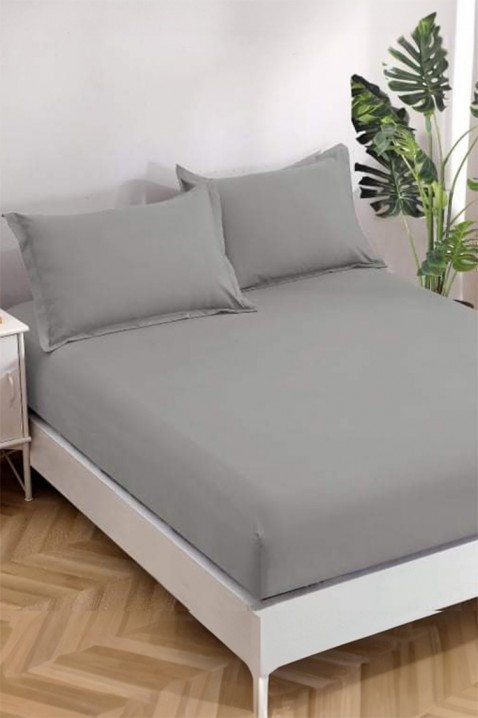 Prostěradlo s gumou BANDENA GREY 200х220 cm, Barva: šedá, IVET.EU - Stylové oblečení