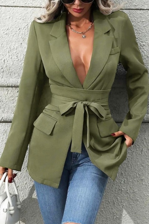 Sako TALIENA KHAKI, Barva: khaki, IVET.EU - Stylové oblečení