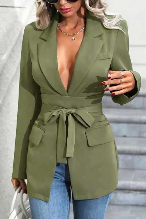 Sako TALIENA KHAKI, Barva: khaki, IVET.EU - Stylové oblečení