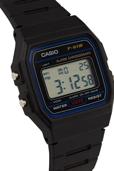 Pánske hodinky CASIO F-91W-1YEG, Farba: čierna, IVET.EU - Štýlové oblečenie