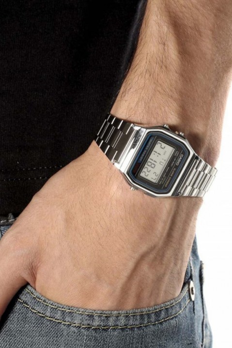 Pánské hodinky CASIO A158WA-1DF, Barva: štříbrná, IVET.EU - Stylové oblečení