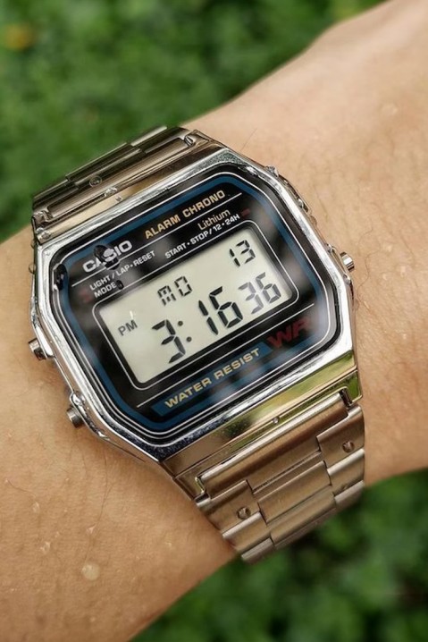 Pánske hodinky CASIO A158WA-1DF, Farba: strieborná, IVET.EU - Štýlové oblečenie