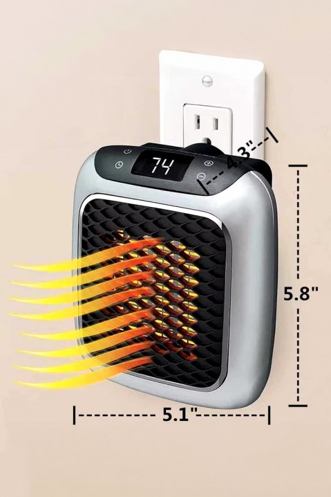 Prenosný elektrický ohrievač BELTI, Farba: sivá, IVET.EU - Štýlové oblečenie