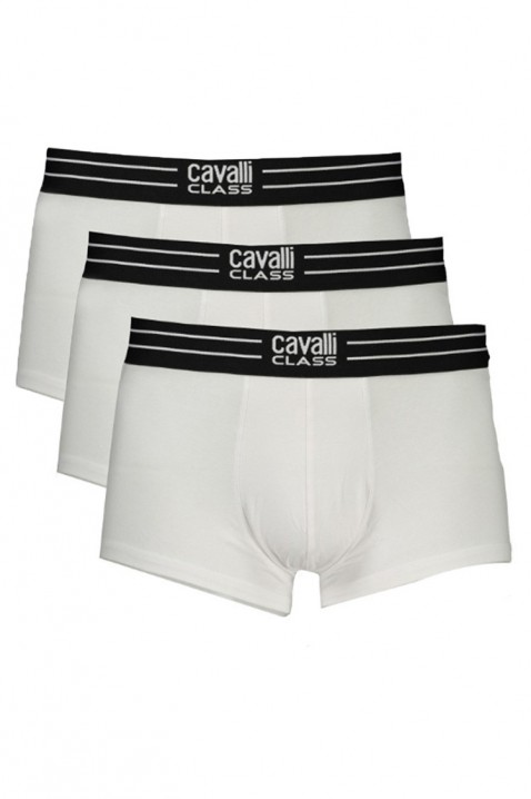 Sada 3 boxerek CAVALLI CLASS BB WHITE, Barva: bílá, IVET.EU - Stylové oblečení