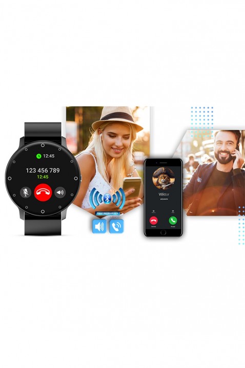 Smartwatch Giewont Sport Around PRO SmartCall GW120-2 PRO - Carbon, Χρώμα: μαύρο, IVET.EU - Εκπτώσεις έως -80%