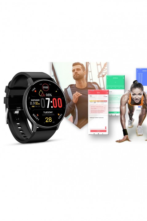 Smartwatch Giewont Sport Around PRO SmartCall GW120-2 PRO - Carbon, Χρώμα: μαύρο, IVET.EU - Εκπτώσεις έως -80%