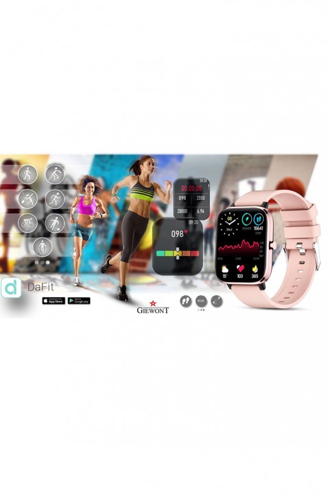 Smartwatch Giewont Dynamic SmartCall GW230-1, Χρώμα: ροζ, IVET.EU - Εκπτώσεις έως -80%