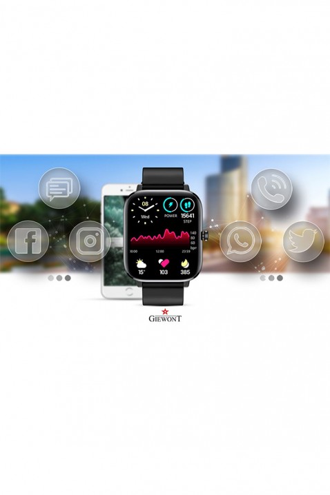 Smartwatch Giewont Dynamic SmartCall GW230-2, Χρώμα: μαύρο, IVET.EU - Εκπτώσεις έως -80%