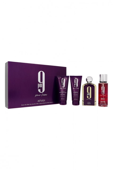 Dámska súprava Afnan 9pm Pour Femme EDP 100 ml + Shower Gel 100 ml + Body Mist 150 ml + Body Lotion 100 mlIVET.EU - Štýlové oblečenie