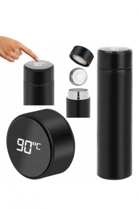 Smart thermos μπουκάλι SMARTY BLACK, Χρώμα: μαύρο, IVET.EU - Εκπτώσεις έως -80%