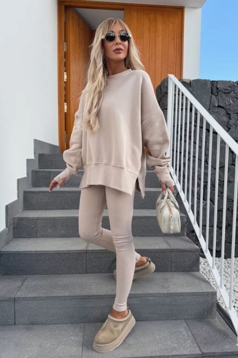 Legíny KARINFA BEIGE, Barva: béžová, IVET.EU - Stylové oblečení