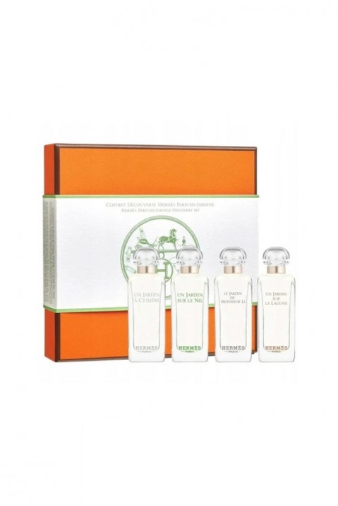 Γυναικείο σετ Hermes Un Jardin Sur La Lagune EDT 7,5 ml + Un Jardin A Cythre EDT 7,5 ml + Un Jardin Sur Le Nil EDT 7,5 ml + Le Jardin Le Monsieur Li EDT 7,5 mlIVET.EU - Εκπτώσεις έως -80%