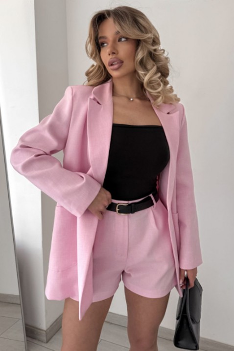 Oversize sako VLEZONGA PINK, Barva: ružová, IVET.EU - Stylové oblečení