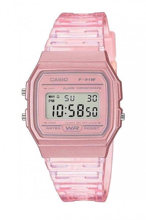 Dětské hodinky Casio F-91WS-4DF, Barva: ružová, IVET.EU - Stylové oblečení