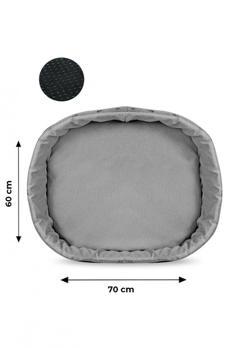 Pelech pre psov KERBAL 60 cm x 70 cm, Farba: sivá, IVET.EU - Štýlové oblečenie